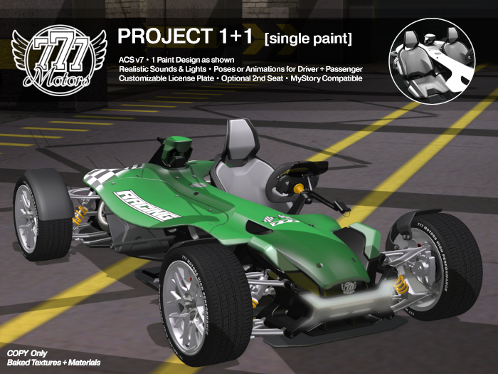 [777] PROJECT 1+1 - Racing Green (Add)