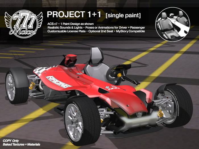 [777] PROJECT 1+1 - Racing Red (Add)