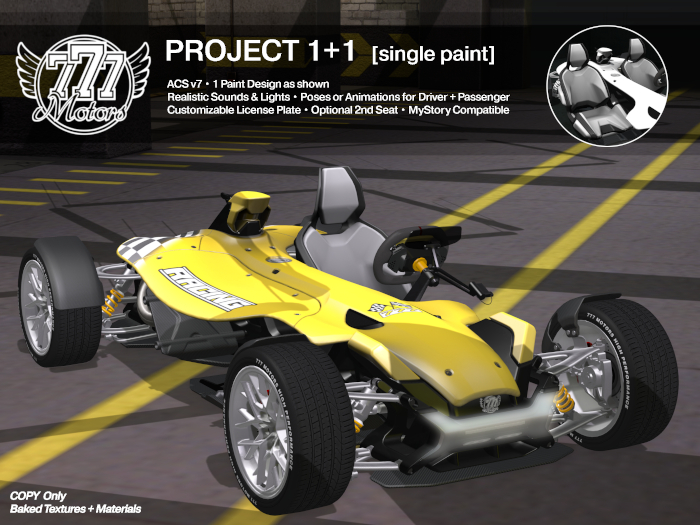 [777] PROJECT 1+1 - Racing Yellow (Add)