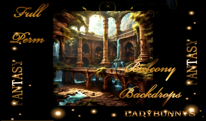 Fantasy Background Textures-Balcony Backdrops