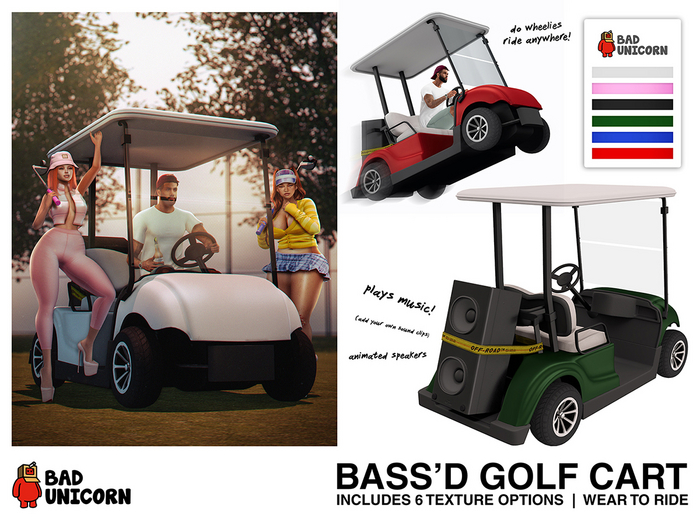 Bass'd Golf Cart (ride anywhere!)