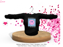 YOURMOM /\ - Envie ' Good Vibes Blk ' Women's Sweater