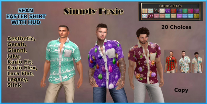 SEAN EASTER SHIRT WITH HUD (BOXED