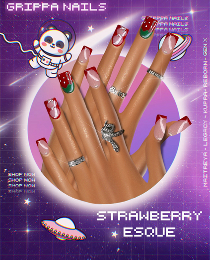Grippa Shorties:: Strawberry-esque Set