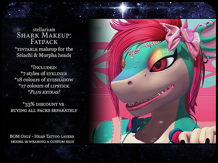 stellarium: shark makeup (fatpack)