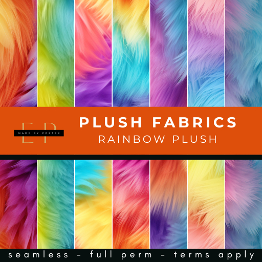 Made by Porter - Plush Fabric - Rainbow Plush