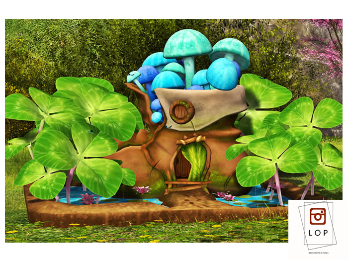 LOP Fairy House Backdrop