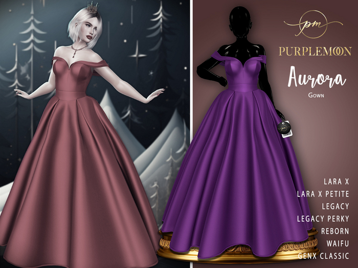 :: pm :: Aurora Gown -purple-
