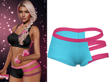 Jillian Shorts 2.0 [Turquoise] - Maitreya Lara • LaraX • Petite • PetiteX • Legacy • Reborn Clothing