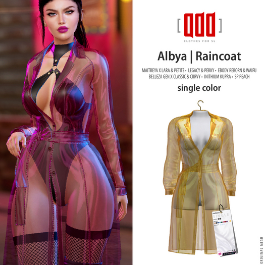 [ADD] Albya Raincoat - Yellow