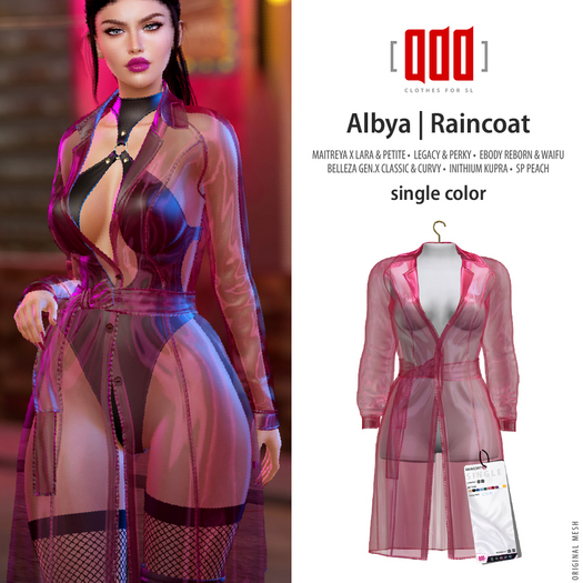 [ADD] Albya Raincoat - Pink