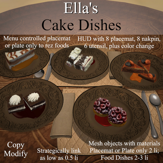 Ella's Cake Dishes