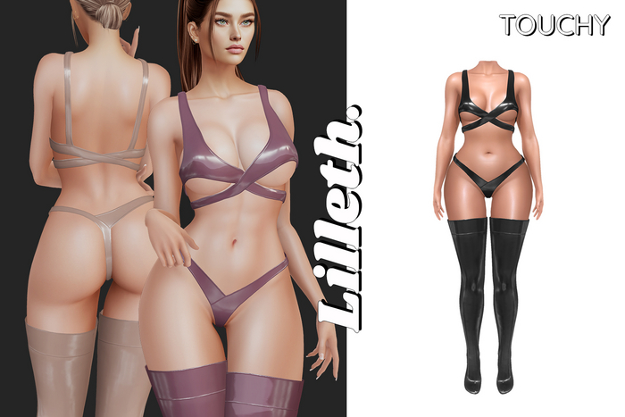 Lilleth. TOUCHY Latex Pinup Bombshell