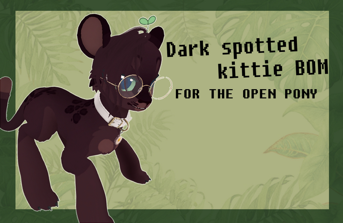 Dark spotted kittie BOM