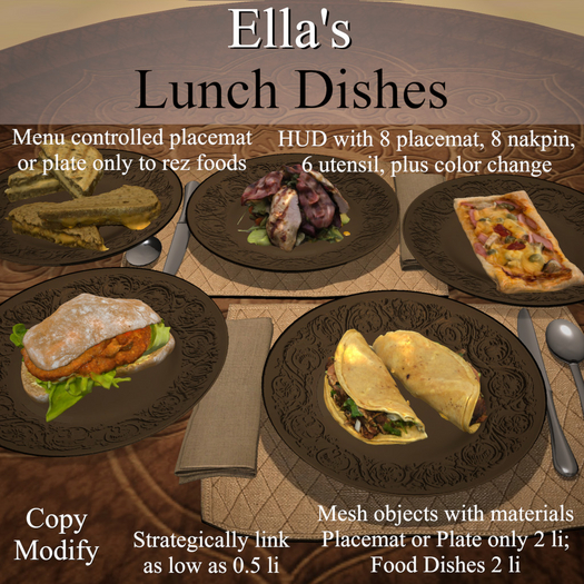 Ella's Lunch Dishes