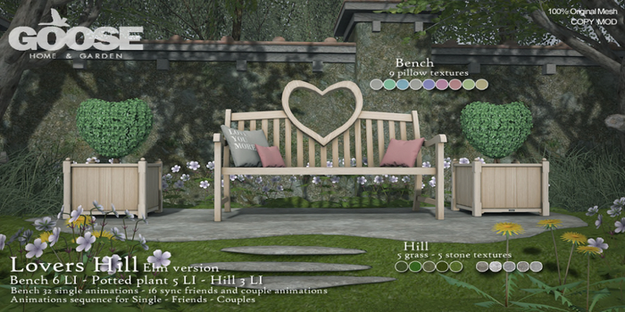GOOSE - Lovers Hill (Elm version) 50% Off