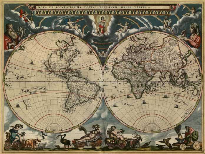 Map- Antique World