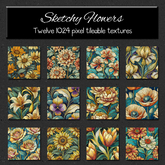 *Wallflowers* Sketchy Flowers