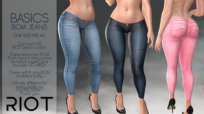 RIOT / Basics BOM Jeans - Fatpack