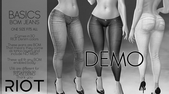 RIOT / Basics BOM Jeans - DEMO