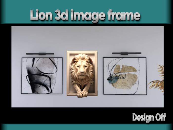 Lion 3d frame