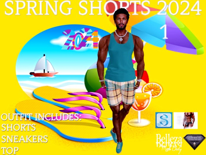 Second Life Marketplace - (SF) Spring Shorts 2024 (M) 1