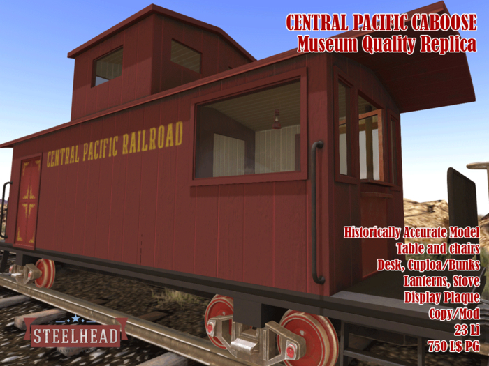 STEELHEAD 1883 CABOOSE