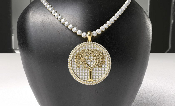 Hope Tree Pendant & Chain  "Gold"