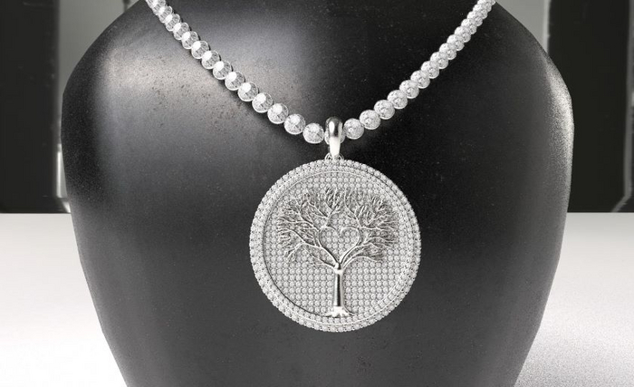 Hope Tree pendant And Chain  "Sliver"
