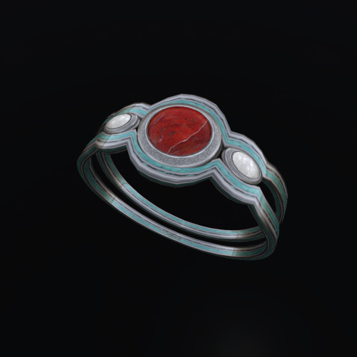 Silver Turquoise Stones Ring TW - R
