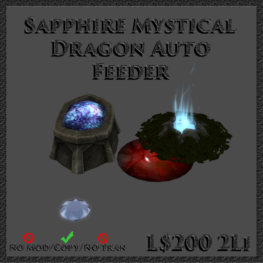Sapphire Jewel Dragon Feeder