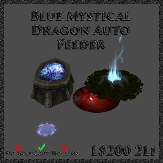 Blue Jewel Dragon Feeder