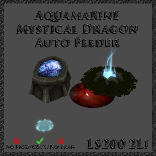 Aquamarine Jewel Dragon Feeder