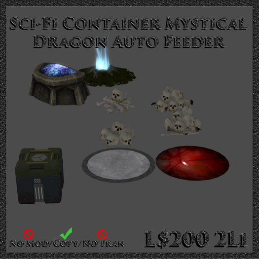 [MD] Sci-Fi Container Dragon Auto Feeder