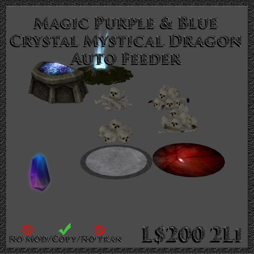 [MD] Magic Purple & Blue Crystal Auto Feeder