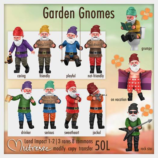 11 Mutresse - Rock Star Gnome - RARE