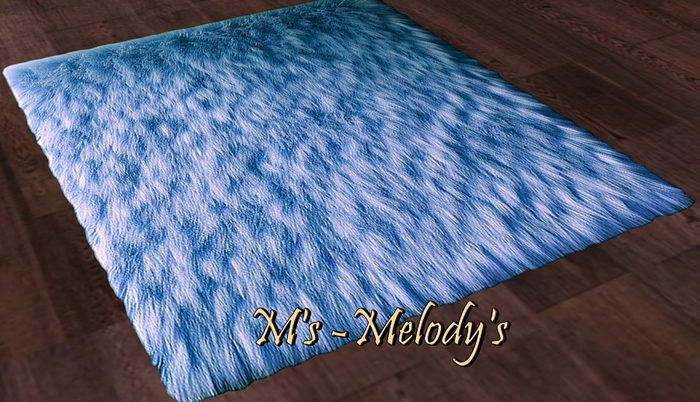 M's - Carpet /rug/ Blue-  "Azurematch"
