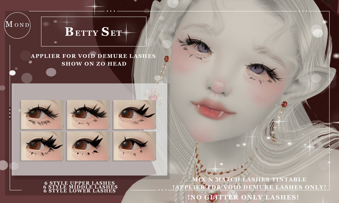 [Mond]Betty Set Applier For Void Demure Lashes - Unpack -