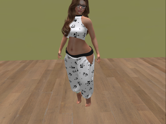 One In A Melon panda halter and sweats