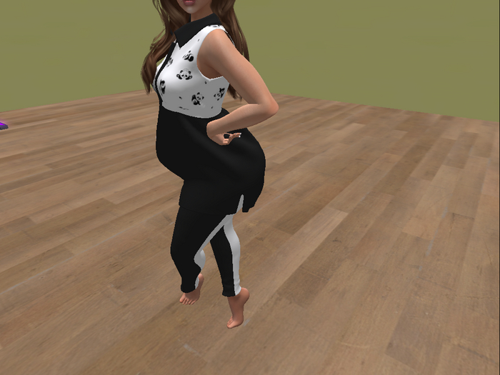 One in a melon panda tank n leggings