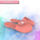 Peach Fleece Slippers Erika