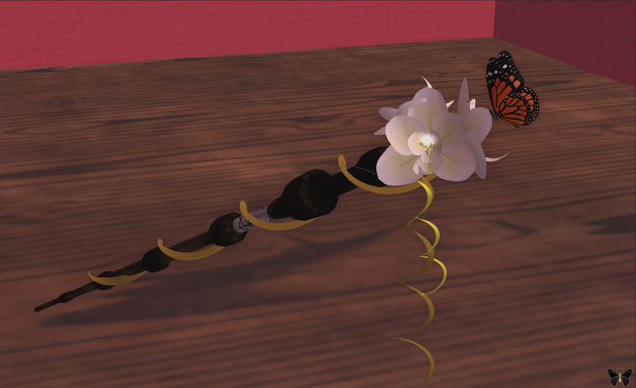 Nabiਏਓ Gold Orchid Hair Pin