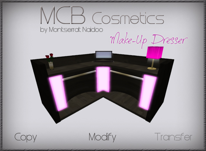 ::MCB:: Make-Up Studio - Full Detailed Make-Up Studio - Corner Dresser
