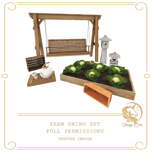 Full Perm Farm Swing Set 