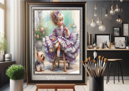 Lollipop Girl Showers Picture Frame