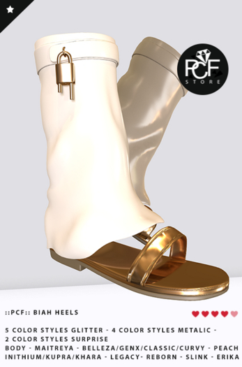 ::PCF:: Biah Heels Metalic (Wear me & Touch me)