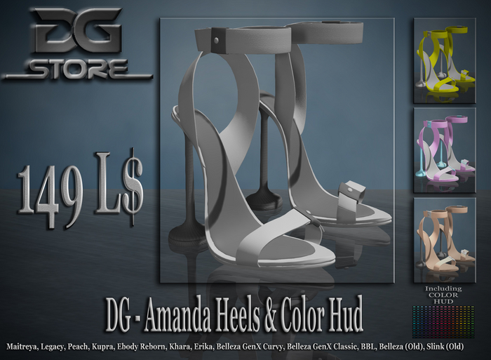 DG - Amanda Heels & Color Hud - Unpacker