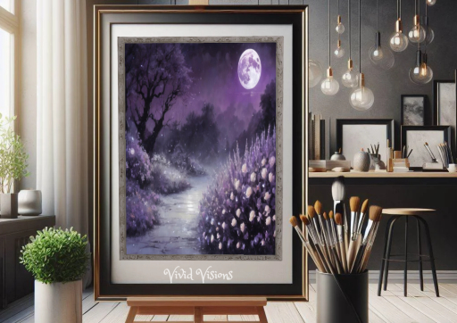 Midnight Purple Moon