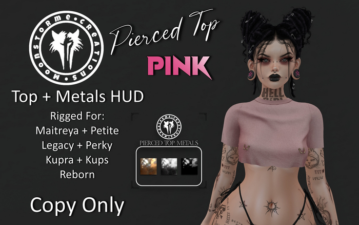 [M] Pierced Top (Pink)