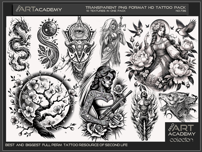 @PAA - Tattoo Texture Pack 736